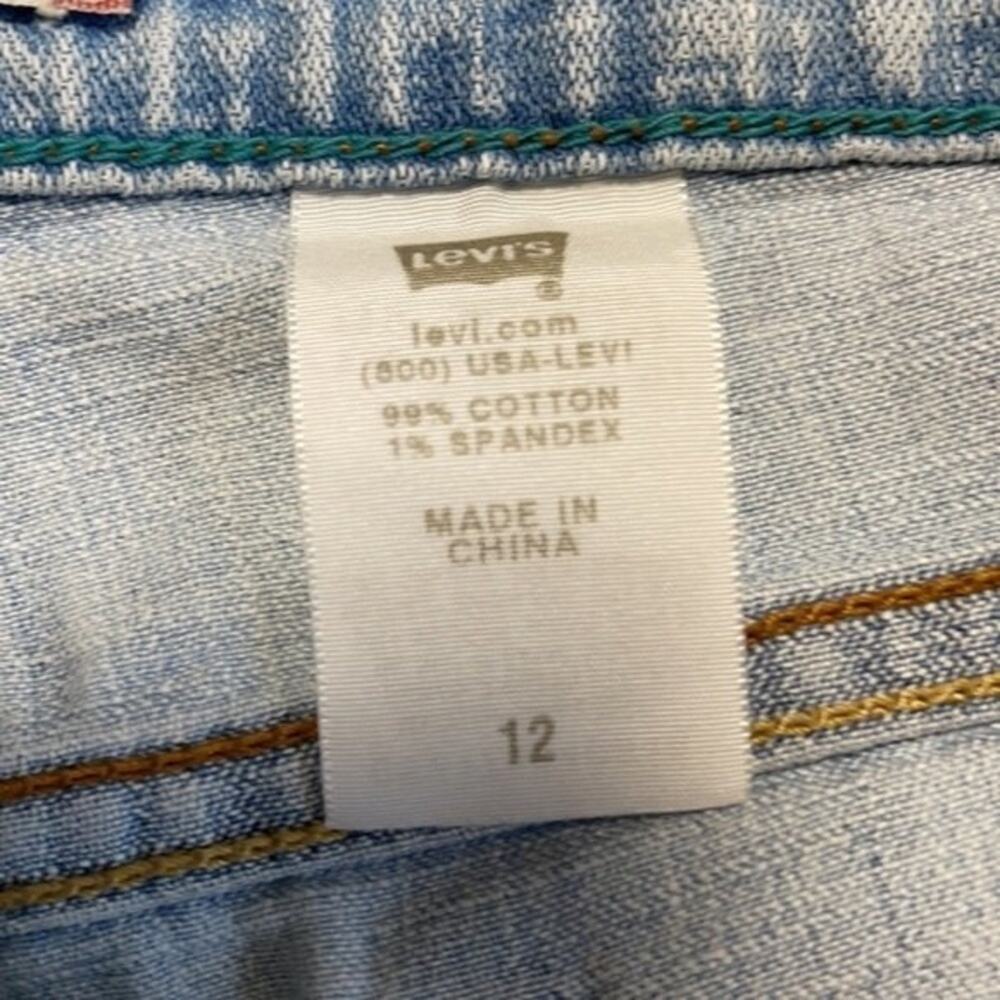 Levi’s Vintage High Rise Denim Shorts Light Wash Size 12 - Picture 3 of 10